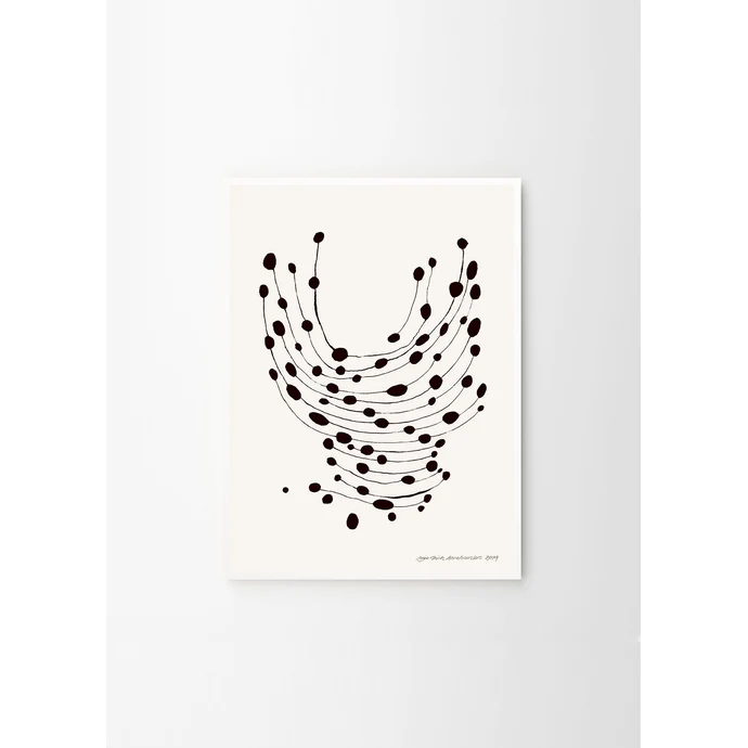 Autorský plakát Dancing Dots by Leise Dich Abrahamsen 30x40 cm