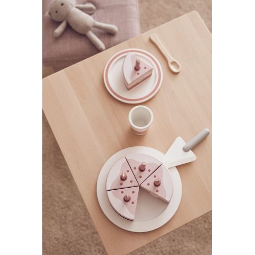 Dřevěný dort na hraní Pink