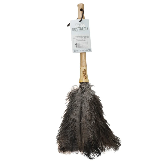 Dřevěná prachovka Ostrich Feather Duster