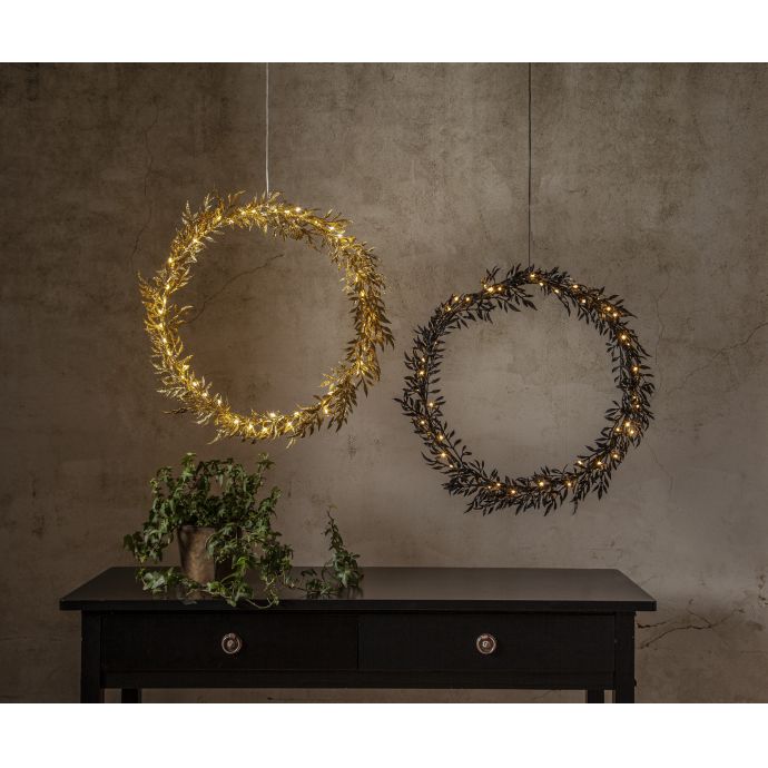 Svítící vánoční věnec Elegant 44 cm