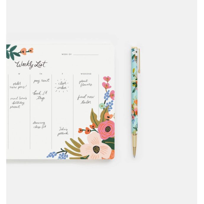 Kovové kuličkové pero s florálním motivem Summer Meadow