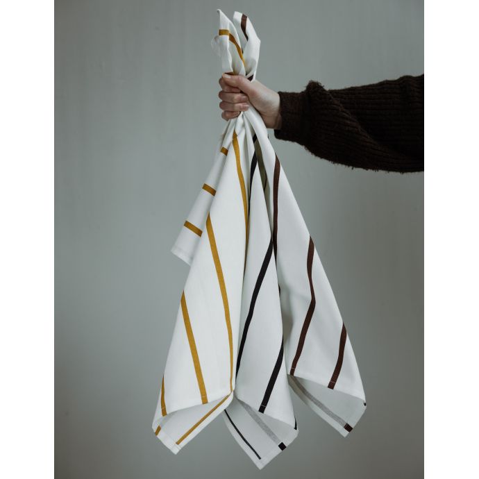 Bavlněná utěrka White/Yellow