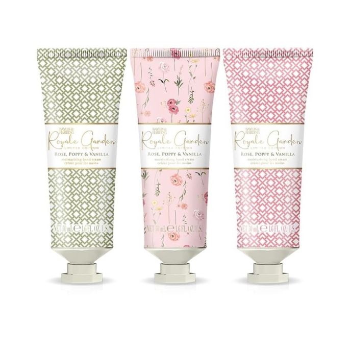 Dárková sada krémů na ruce Rose & Poppy & Vanilla
