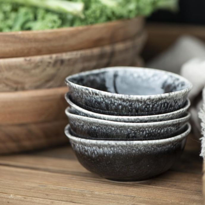 Keramická mistička Antique Black Dunes Mini