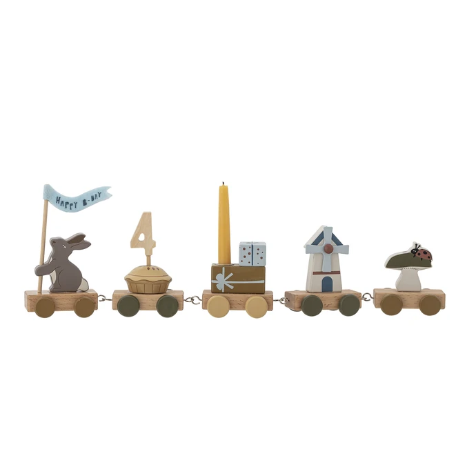 Dřevěná narozeninová hračka Alfi Brown