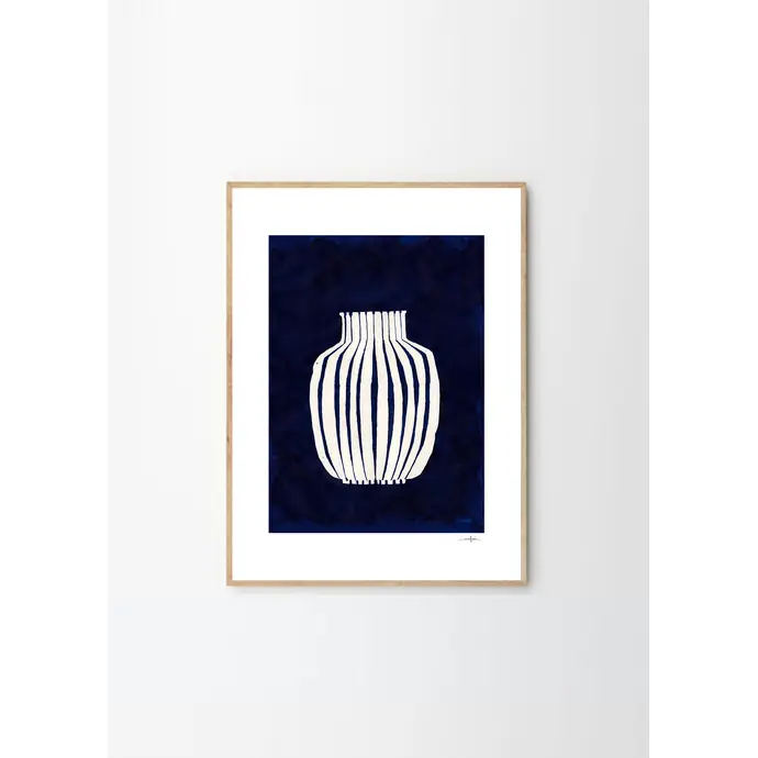 Autorský plakát Blue Vase by Ana Frois 30x40 cm