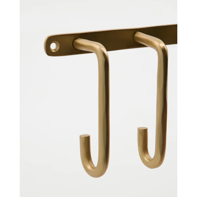 Kovový věšák Welo Brushed Brass
