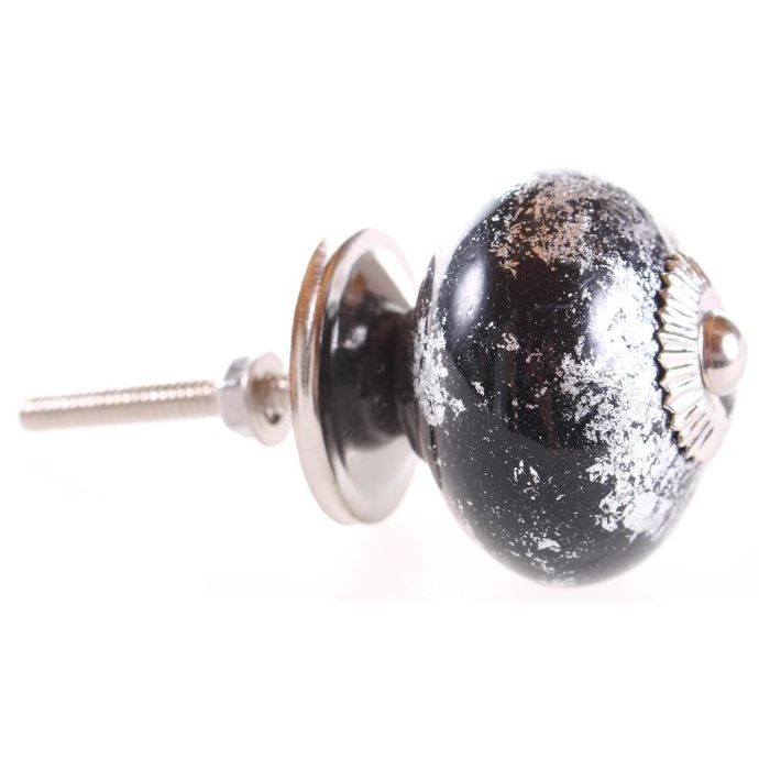 Keramická úchytka Black Silver