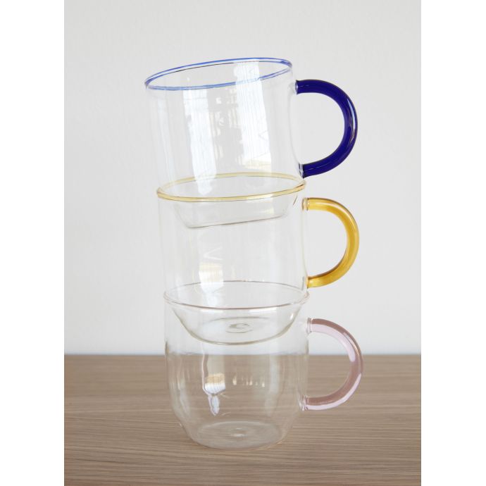 Skleněný hrneček Clear & Color 500 ml