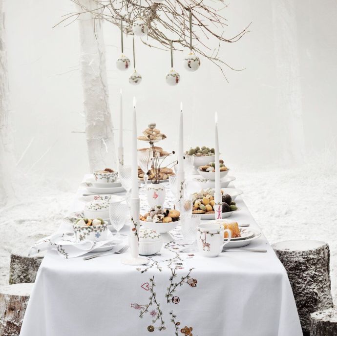 Porcelánový svícen Hammershøi Christmas 21cm