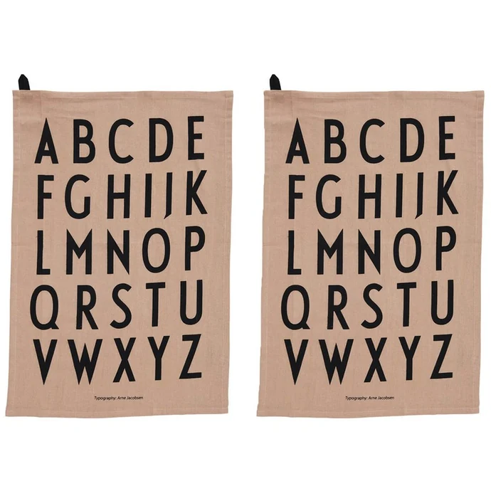 Bavlněná utěrka Letters (limitovaná edice) - set 2ks
