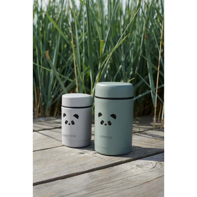 Dětská termoska Panda Light Grey Food Jar