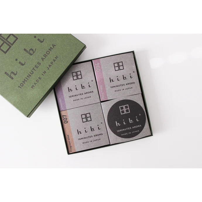 Vánoční sada vonných sirek Hibi Japanese Scents - set 3 x 8 ks