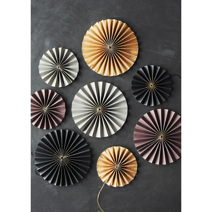 Papírová vánoční ozdoba Rosette Gold - set 2 ks