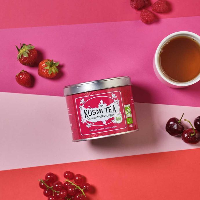 Sypaný černý čaj Kusmi Tea - Four Red Fruits 100g