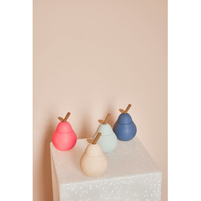 Dětský silikonový hrneček Pear Blue
