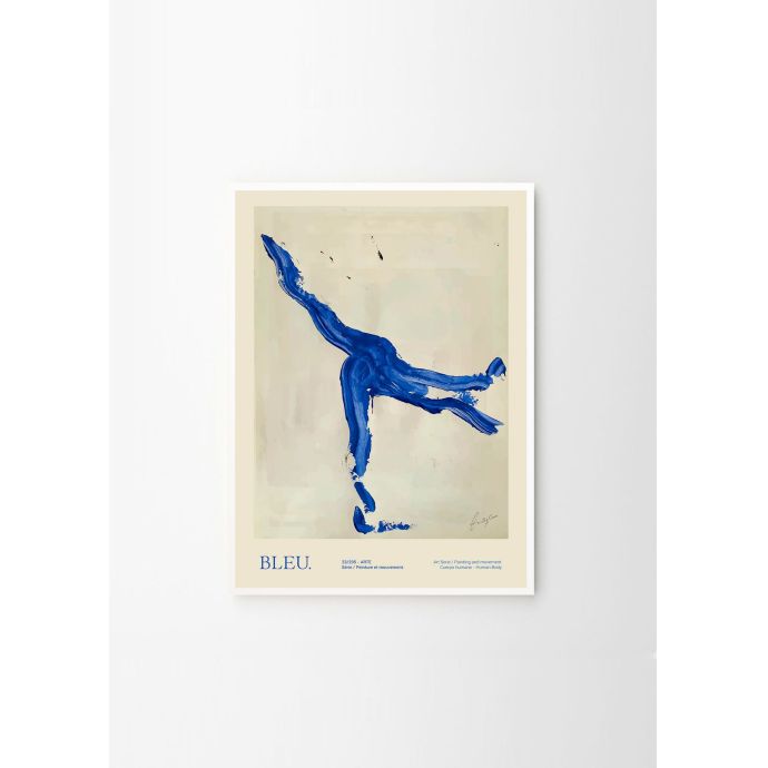 Autorský mini plakát Bleu by Lucrecia Rey Caro A5