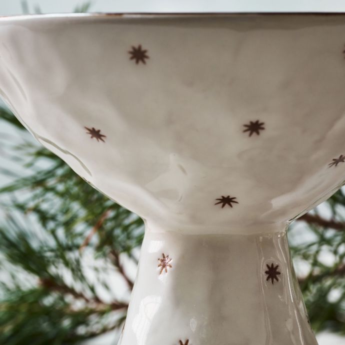 Kameninová mísa na podstavci Starry White