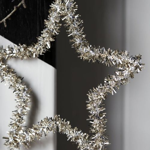 Závěsná vánoční ozdoba Joy Star Silver Oxidized 21 cm