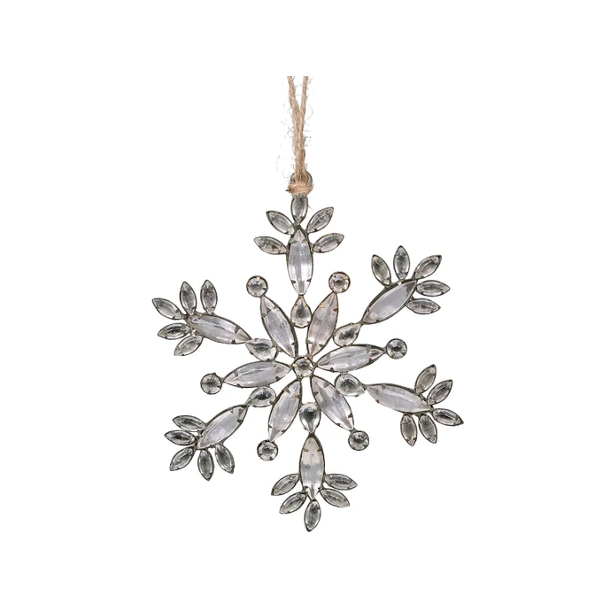 Závěsná dekorace Snowflake Antique Brass 15 cm