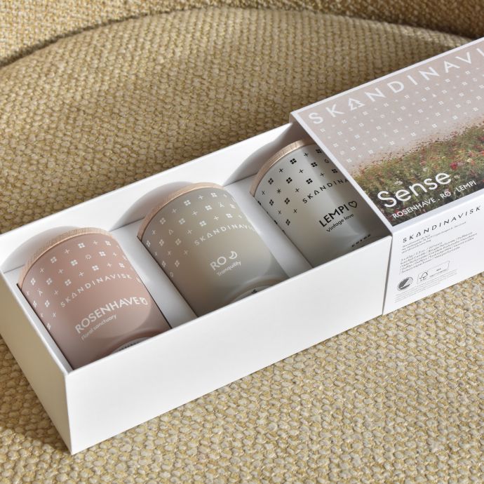 Dárková sada mini svíček Sense - 3x65 g