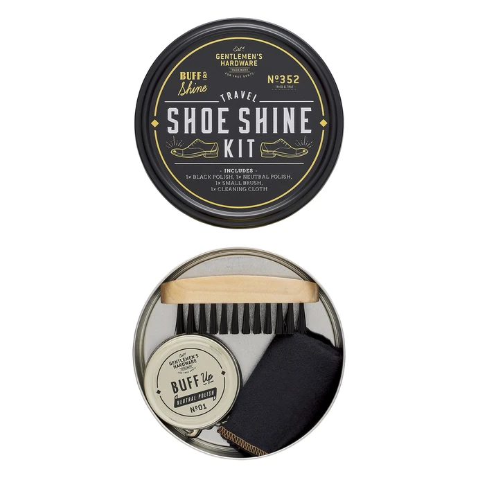 Sada na čištění obuvi Travel Shoe Shine Kit