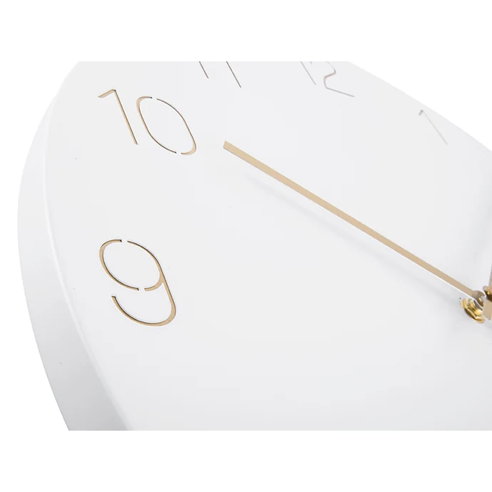 Nástěnné hodiny Charm Engraved Numbers White 40 cm
