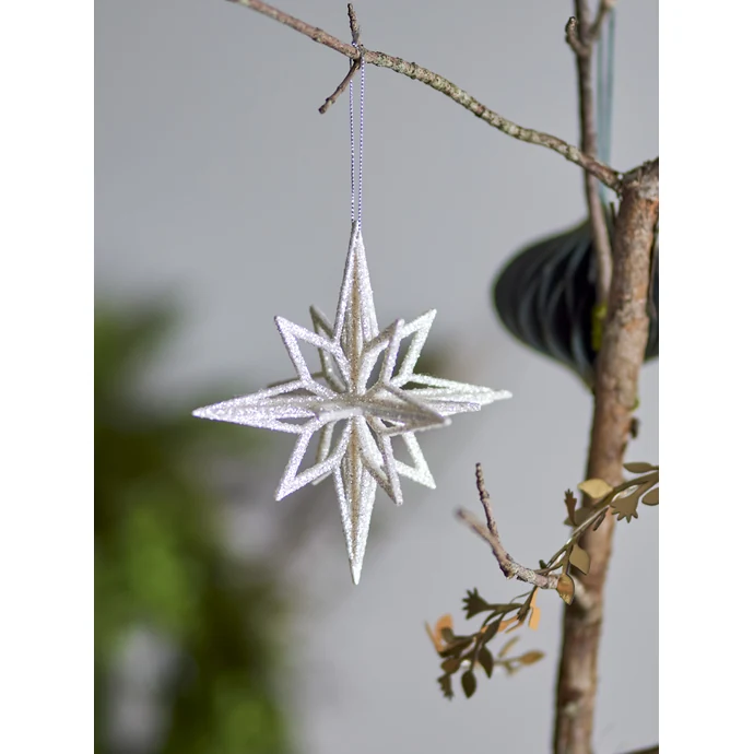 Vánoční ozdoba Chue Silver 15 cm