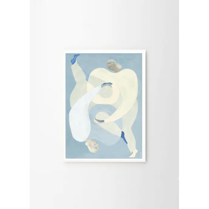 Autorský plakát Hold You / Blue by Sofia Lind 50x70 cm