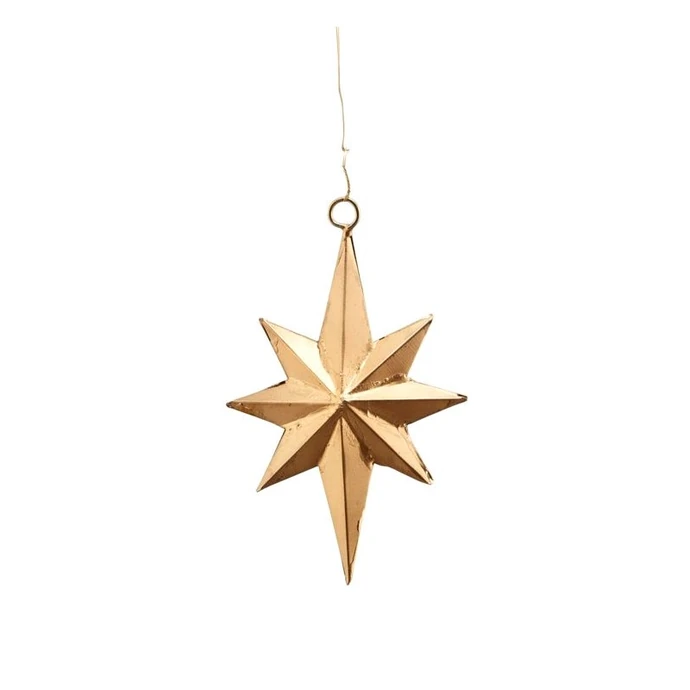 Závěsná vánoční dekorace Star Bethlehem Antique Brass