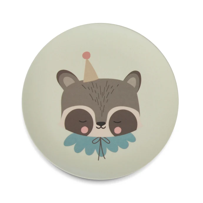 Bambusové nádobí pro děti Circus Raccoon - set 5 ks
