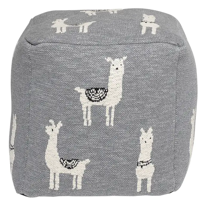 Dětský taburet Grey Llama