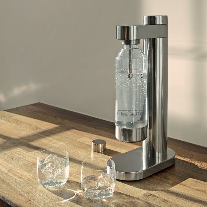 Výrobník perlivé vody Brus Stelton Steel
