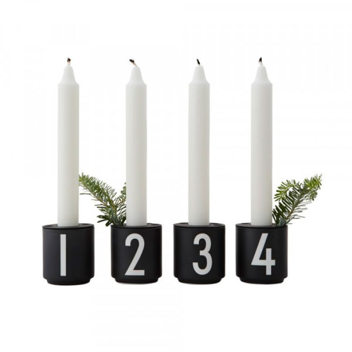 Set 4 hnečků na espresso 1234 Black