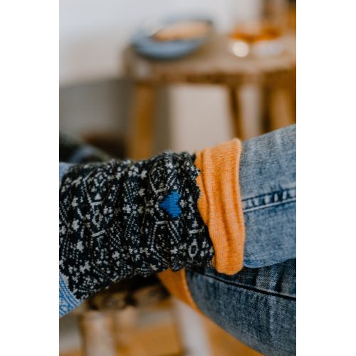 Vlněné ponožky Blue/Orange no. 45