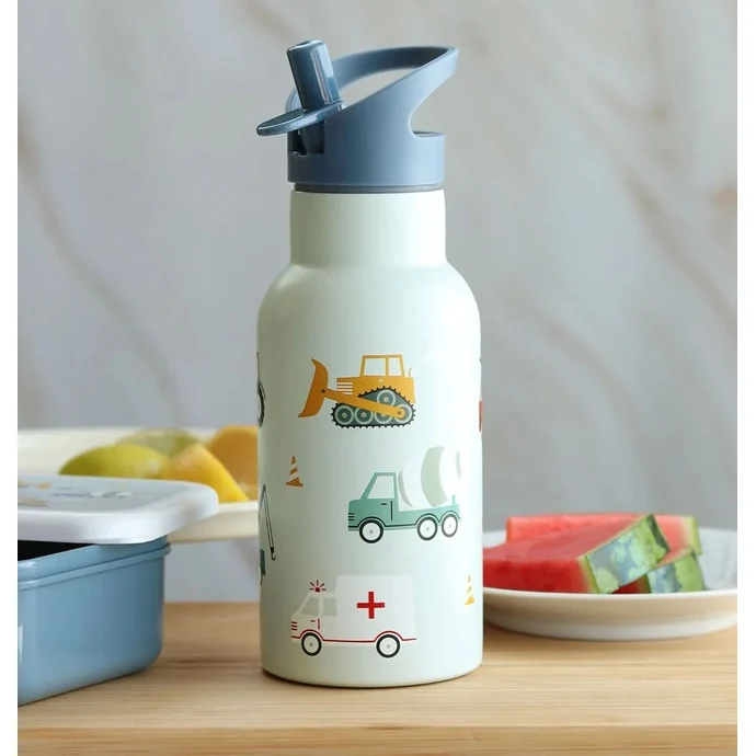 Dětská láhev z nerezové oceli Vehicles 350 ml