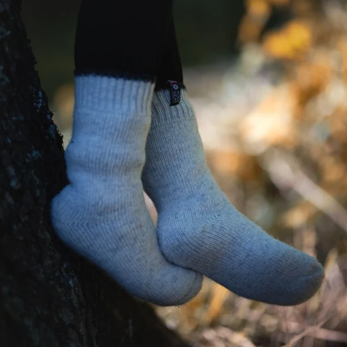 Vlněné ponožky Light Grey