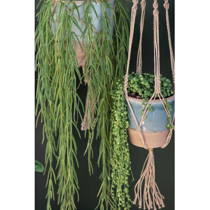 Macramé závěs na květináč Jute