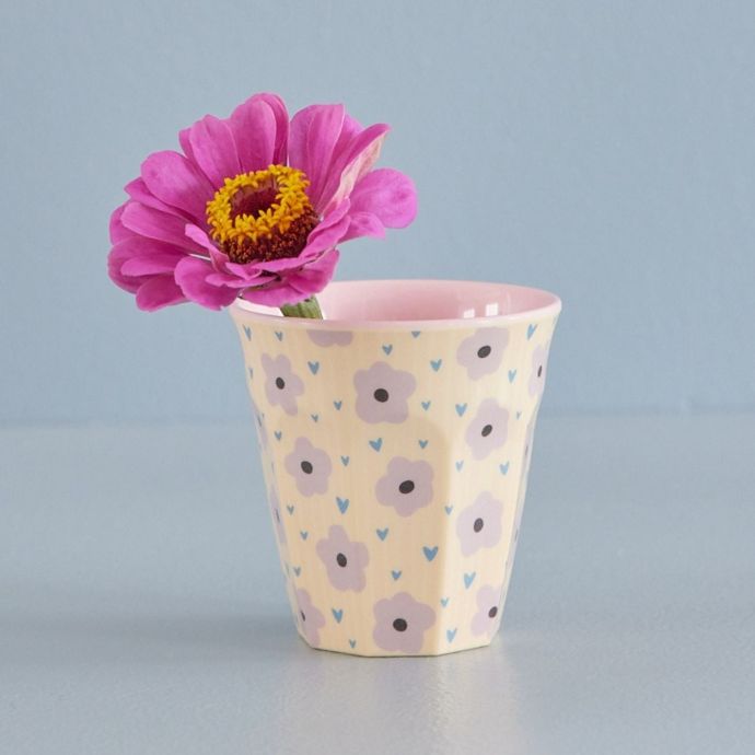 Melaminový hrnek Pink Flower Print 250 ml