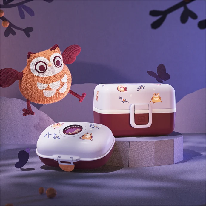 Svačinový box Monbento Gram Owly 600 ml