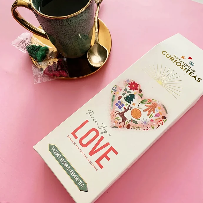 Vánoční jasmínový čaj Love Infusion Organic 70 g + sítko