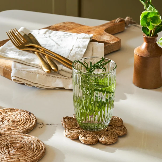 Jutové podložky pod hrnek Natural – set 4 ks
