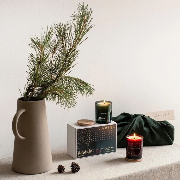 Dárkový set svíček Yuletide - JUL and SKOG – 2 x 65 g