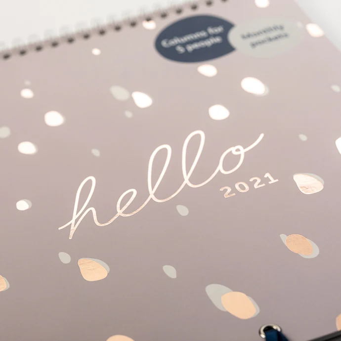 Rodinný nástěnný kalendář Lilac Spot 2021