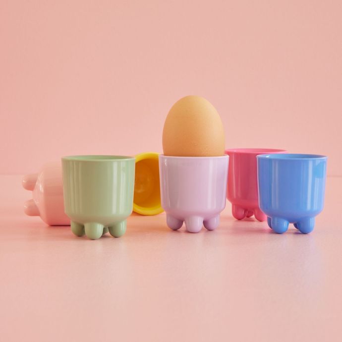 Melaminové stojánky na vajíčka Multicolor - set 6 ks