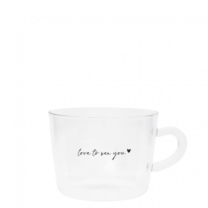Skleněný hrnek Warm Tea/Love to See You 300 ml