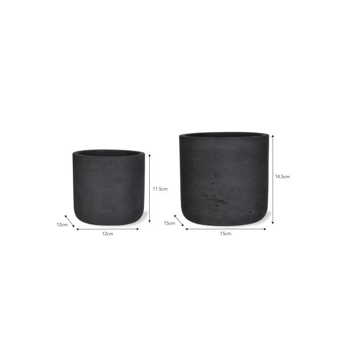 Betonový obal na květiny Carbon