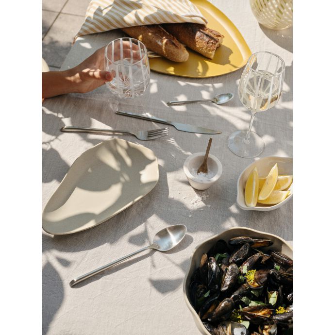 Kameninová miska Pesce White