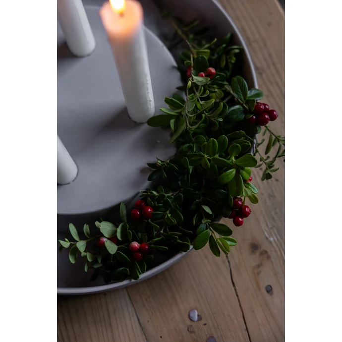 Adventní svícen Valltorp Grey ⌀ 30 cm