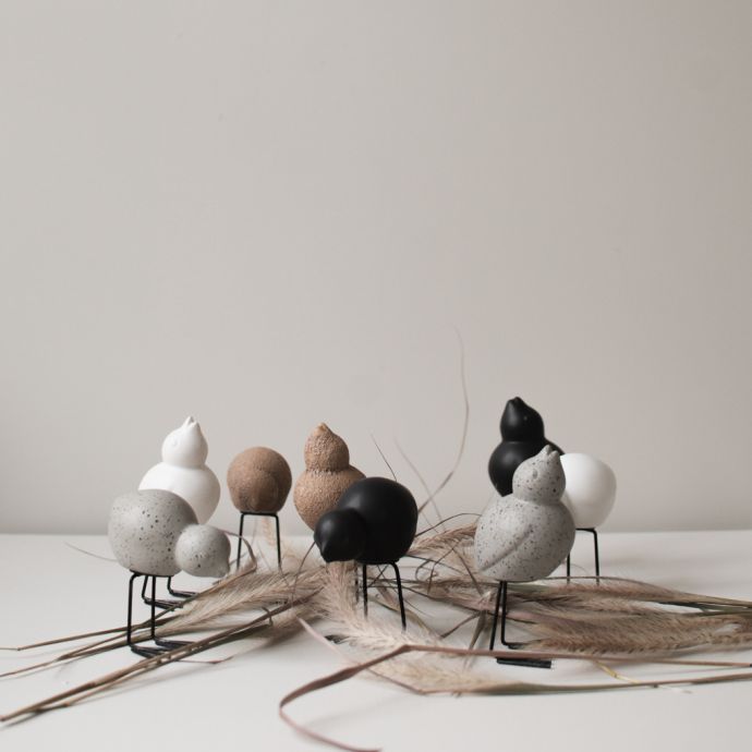 Velikonoční dekorace Swedish Bird White - set 2 ks